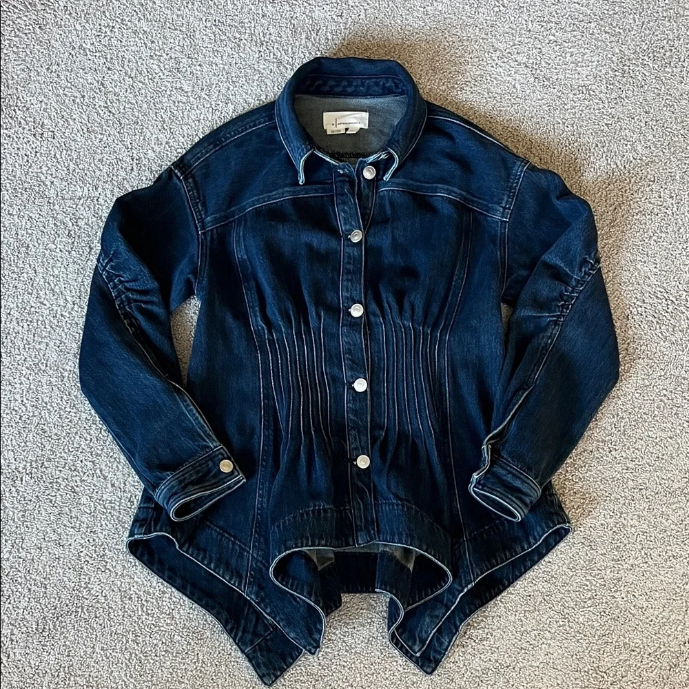 Anthropologie Pintuck Peplum Jacket - Picture 5 of 12
